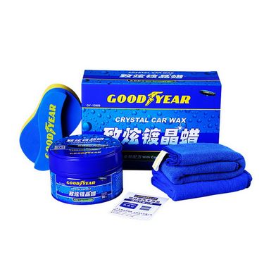 GOODYEAR  致炫镀晶车蜡四件套 含打蜡棉 抛光巾2条