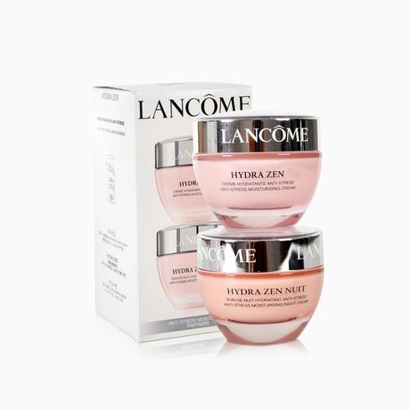 兰蔻 LANCOME 水分缘日晚霜套裝50ml*2 18年新版 法国进口 质地轻盈补水保湿 海淘城海外专营店