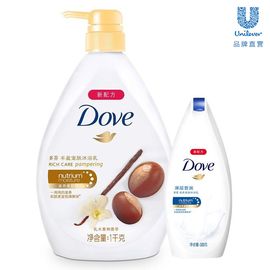 Dove/多芬 多芬 沐浴乳 乳木果香草+深层营润 1000g+300g