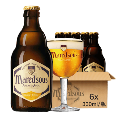 督威 马里斯（Maredsous）比利时 原瓶进口 精酿 马里斯6度 修道院啤酒 330ml*6瓶