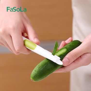 FASOLA 陶瓷水果削皮刀多功能削皮刀竖式刨刀