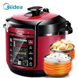 美的MIDEA 电压力锅 一锅双胆 七段调压 收汁入味 WQC50A5 5L高压锅