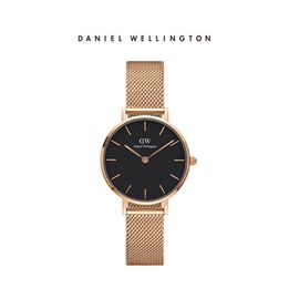 Daniel Wellington DW手表女新款32mm金边白盘金属表带欧美简约石英女表