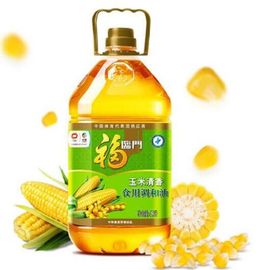 中粮 福临门玉米清香食用调和油5L，油色清亮，口味清淡不油腻