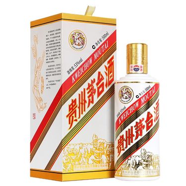 贵州茅台 歌德盈香 飞天茅台 粤五羊 53度 酱香型 白酒 500ml 单瓶