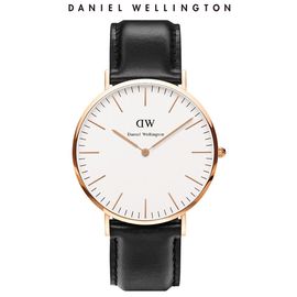 Daniel Wellington 丹尼尔惠灵顿（DW手表 男表40mm表盘皮带超薄石英表0107DW（DW00100007）