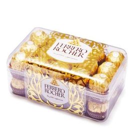 FERRERO ROCHER/费列罗 中粮 FERRERO ROCHER费列罗牛奶巧克力制品30粒375g新老包装随机发货