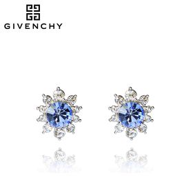 Givenchy/纪梵希 花语系列浅蓝色仿水晶女士耳钉 60450977