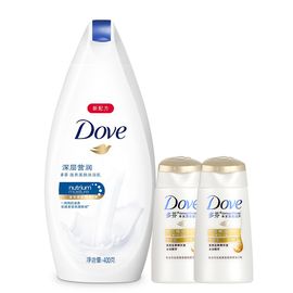 Dove/多芬 深层营润滋养美肤沐浴乳 400g 有限期2020年7月8日  送多芬营润洗发水50ML送完即止