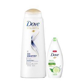 Dove/多芬 多芬密集滋养修护洗发乳 400ML 有限期2020年6月28日 送多芬清透水润沐浴乳300g送完即止