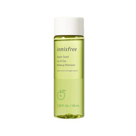 innisfree/悦诗风吟 青苹果凝萃眼唇卸妆水新版100ml 韩国进口 温和卸妆不刺激 海淘城海外专营店