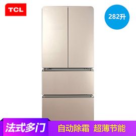 TCL BCD-282KR50 282升 冷藏自动除霜 电脑温控 法式多门冰箱(流光金)