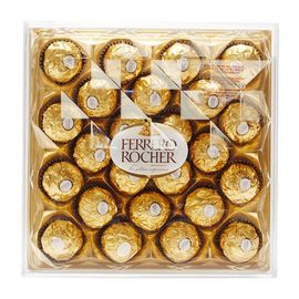 中粮 【海外直采】FERRERO ROCHER费列罗榛果威化巧克力钻石装24粒300g(意大利进口 盒)