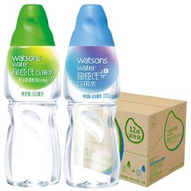 屈臣氏 (Watsons) 饮用水（蒸馏制法）600ml*12混合装 整箱装