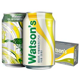 【易购】屈臣氏（Watsons）柠檬草味苏打汽水330ml*24 整箱