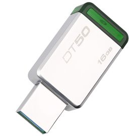 金士顿（Kingston）USB3.1 兼容usb3.0、2.0 极速16GB 金属U盘 DT50 