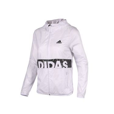 阿迪达斯 Adidas 女装 2018秋新款跑步运动服防风连帽休闲夹克外套BQ1094 奇欢体育