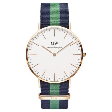 Daniel Wellington 丹尼尔·惠灵顿 DW男士腕表 英伦风格系列 尼龙表带 表盘直径40mm