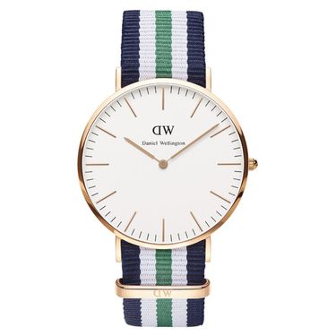 Daniel Wellington 丹尼尔·惠灵顿 DW男士腕表 英伦风格系列 尼龙表带 表盘直径40mm