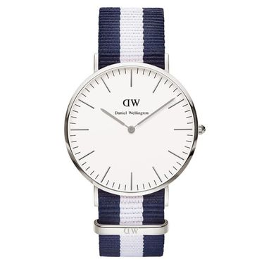 Daniel Wellington 丹尼尔·惠灵顿 DW男士腕表 英伦风格系列 尼龙表带 表盘直径40mm